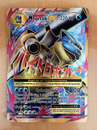 Pokémon turtok full art - m-turtok-ex,