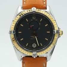 BREITLING RESERVE DE MARCHE NIGHTFLIGHT B14047 HERREN UHR STAHL BR574 GOLD LÜN