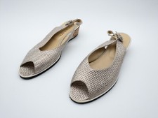 BRUNATE Damen Slingback Pumps Sandale Sandalette gold Gr 42,5 EU Art 16940-99