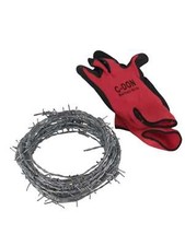 Stacheldraht, 1,6 mm x 7,7 m, 18 Gauge Kohlenstoffdraht 4 PT leicht zu biegen