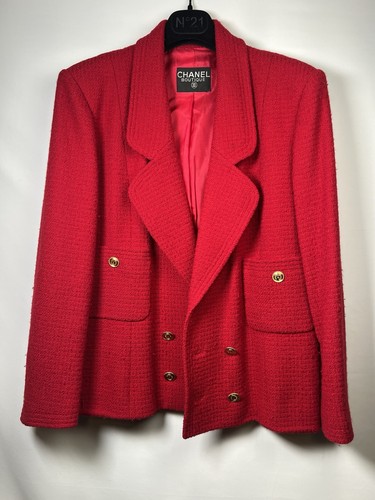 Vintage chanel red tweed - chanel,