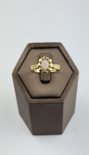Opal ring gold vintage - gold,,