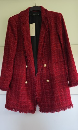 Blazer zara weinrot - blazer,, grösse