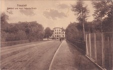 AK Fraustadt - Bahnhof und neue Zufahrtsstr. - gel. 1924 Lissa Guhrau Wschowa