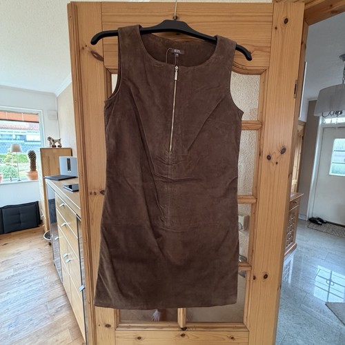 Lederkleid cognac gdm - lederkleid, größe