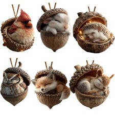 Waldtier-Eichelornamente –