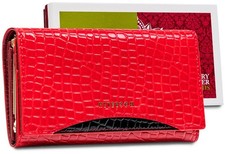 Damenbrieftasche aus Lackleder