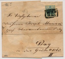 ÖSTERREICH 1850 9Kr, HP, Type