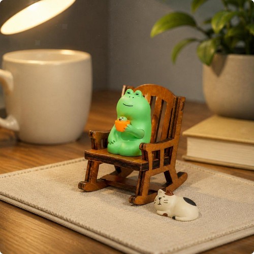 Frosch-Schaukelstuhl-Ornament