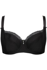 Ulla Popken Damen große Größen Bügel BH Jacquard Spitzenkante Cup C G 820379