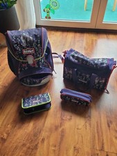 Scout Alpha Schulranzen Set 4tlg Flower Horses Mädchen Rucksack Pferd Ranzen