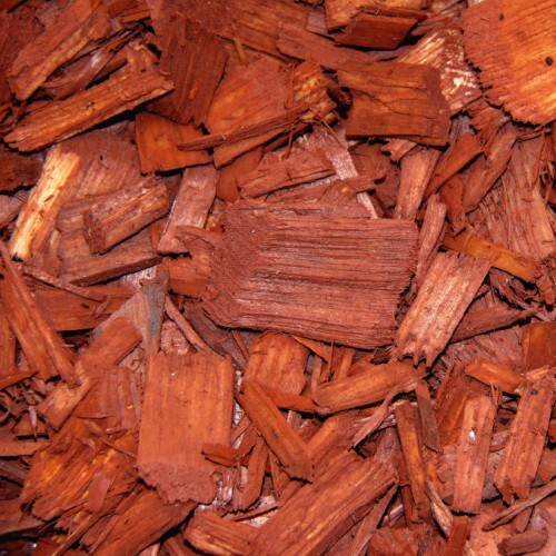Holzhackschnitzel 50l rot - 50l,