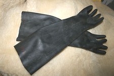 Domina Gummi Latex Handschuhe Länge Gr:1 / 500 mm / 1mm stark