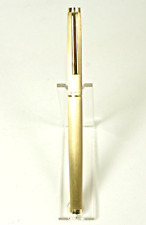 Vintage ROTRING Rollerball, strichmattierte Optik, vergoldet, 80er J.   (B59)