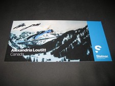 Alexandria Loutitt CAN 3.OS 2022 Skispringen Autogrammkarte ORIGINAL
