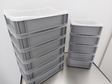 Surplus Systems Eurobox Kiste Aufbewahrungsboxen mit Deckel  (11 Stück)