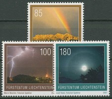 Liechtenstein 2007 Naturphänomene Regenbogen Blitz Komet 1464/66 postfrisch