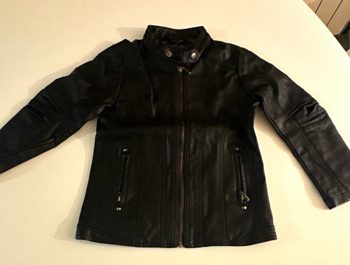 Jungen lederjacke biker stil - lederjacke,