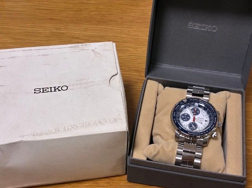Seiko 7t62 0eb0 weiß blau - 7t62-0eb0,