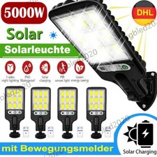 5000W LED Solarleuchte mit Bewegungsmelder Außen Fluter Strahler Solarlampe 2024