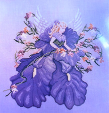 KREUZSTICH SCHEMA ENGEL BLUME