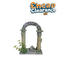 Rom Säulen mit Kunstpflanzen