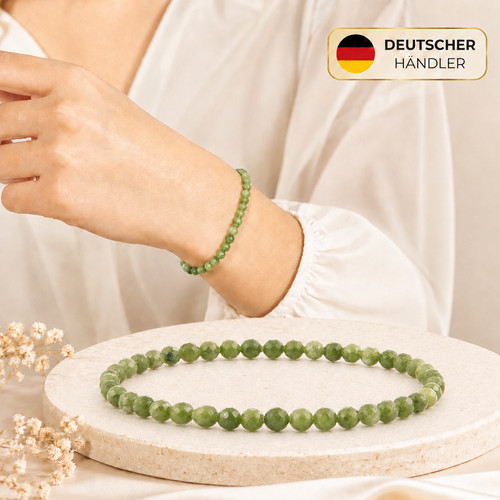 Grünes jade edelstein armband - jade,