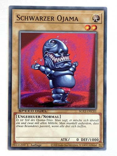Schwarzer ojama - yu-gi-oh!,