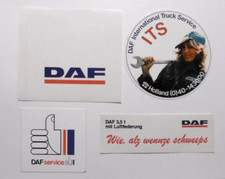 4 Stück Werbe-Aufkleber DAF