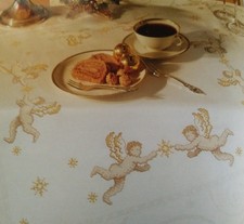 Stickvorlage, Kreuzstich  aus Handarbeitsheft, A5," Engel- und Kerzenmotiv  "