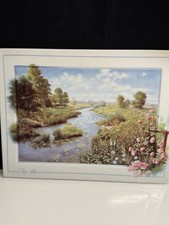 Porzellan Bild Sommerblüte Peter Motz Bradford Exchange Zertifikat Topzustand