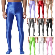 Herren Öl Glänzende Strumpfhose Nylon Öl Glanz Fuß Glossy Unterwäsche Unterhose