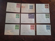 Bund Heuss Lumogen, 8 Werte 179y-260y in 4er-Blocks SR Attestkopie Schlegel