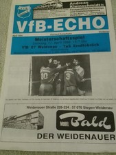 VFB Weidenau - TUS Erndtebrück (Stadionzeitung vom 17.04.94)