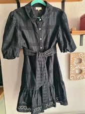 Lochstickerei Kleid  mit Spitze  Gr. 40/12