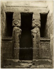 Dendera, Einzug von Antinuos (?) von Zangaki, orig. Foto, ca. 1900
