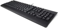 Lenovo Tastatur QWERTY Keyboard USB Traditional UK Englisch schwarz