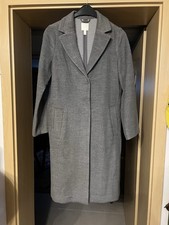 H&M Damen Mantel Grau Gr 36 S