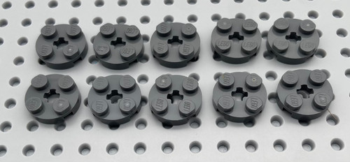 Lego 10x platte rund - 10x,