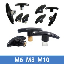 Schwarz T-Knopf Metall Einsatz