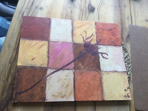 Selbstgemalt bild 50 cm - 40, x