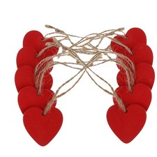 Holzherzen Scrapbooking Verzierung Handwerk Blanko Schichtholz Kunst Rot