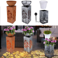 Solarlampe Pflanzsäule Außenlampe Blumentopf LED Gartendeko Terrassenleicjte