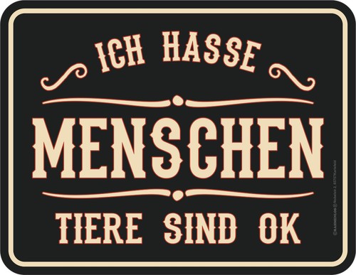 Deko sprüche schild ich - deko, hasse