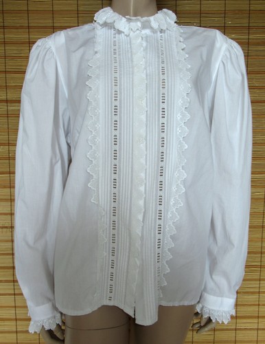 Weisse trachtenbluse spitze - trachtenbluse,