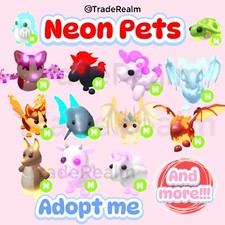 Adopt me Pets NEON Pets / FAST DELIVERY / BAT / UNICORN / FROST / TURTLE