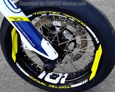 Felgenringe Motorrad Felgen Aufkleber Supermoto Husqvarna 701 FS FE 450 501 610