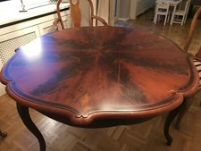 Antiker Mahagoni Tisch, rund