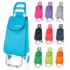 X große Kapazität 37L starker Einkaufswagen klappbar langlebig auf Rädern Tasche Wagen