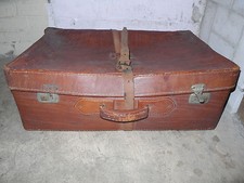 Lederkoffer / Koffer / Antik / Leder / Braun / Groß 71cm x 45cm x 24cm